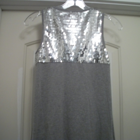 DISCO GLAM LOVE ROCKS TEESHIRT SEQUINS DRESS, S - Picture 4 of 4